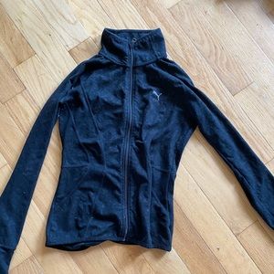 Puma full zip with leopard print